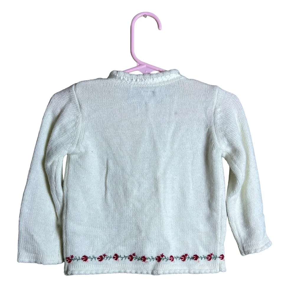 Baby Gap Knit Cardigan Vintage 90s Girls 12-18 Months Coquette Cottagecore